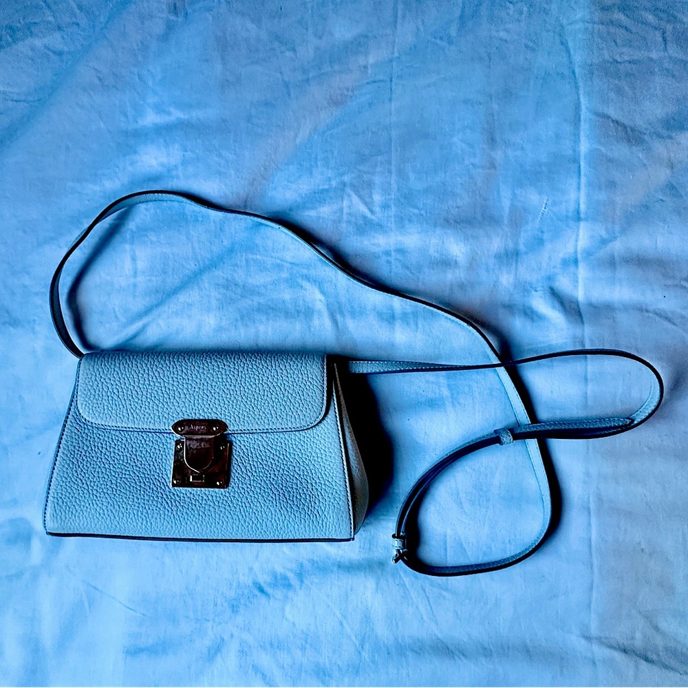 Asprey baby blue 167 Pochette mini cross bag
